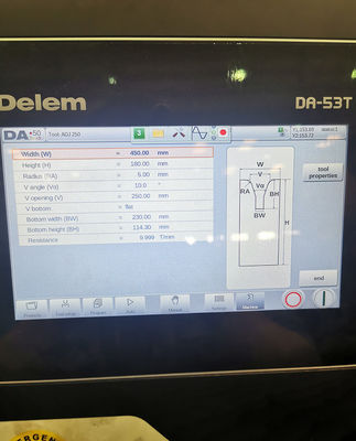 CNC Tandem Hydraulic Press Brake Mô hình: 2-We67k-1200/6250 Để chế tạo đơn vị, đường ống truyền tháp và cột cao