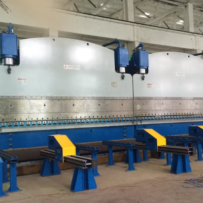 CNC Tandem Hydraulic Press Brake với lực lượng làm việc 320 tấn và chiều dài bàn 6000 mm có hệ thống CNC DELEM DA53T