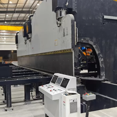CNC Tandem Hydraulic Press Brake với lực lượng làm việc 320 tấn và chiều dài bàn 6000 mm có hệ thống CNC DELEM DA53T