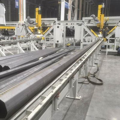 Máy Hàn Đóng Cực CNC | Máy hàn cực đèn đường MIG xung 12m