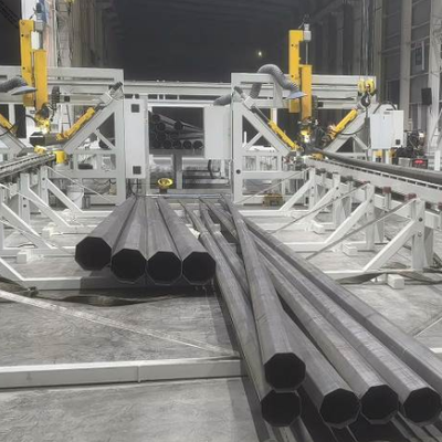 Máy Hàn Đóng Cực CNC | Máy hàn cực đèn đường MIG xung 12m