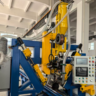 Máy hàn đóng cột CNC với hàn đường thẳng theo chiều dọc cung chìm cho cột ánh sáng cực dài 12000mm và 1 người hoạt động đơn giản