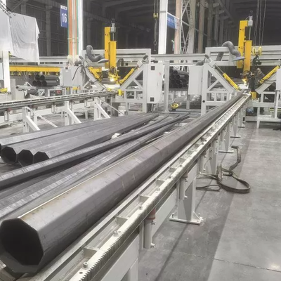 Chiều kính lớn 600mm Pulse MIG Light Pole Welding Machine với nhịp hàn 12m cho các cột đèn đường phố