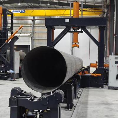 Máy nắn thẳng cột thủy lực lực nặng 630KN với chiều dài xử lý 4000mm và điều khiển từ xa không dây