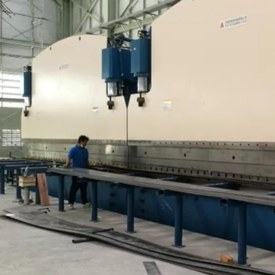 Phanh ép song song CNC 2×650Ton 7M hạng nặng dành cho sản xuất cột đèn hình côn và hình bát giác dài