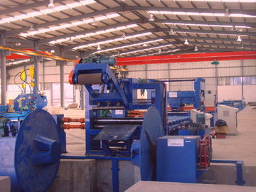 37kw cạo cạnh rạch và máy cắt côn, cắt theo chiều dài dòng cho cột đèn