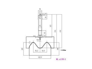 Uốn khuôn / báo chí phanh dụng cụ của công cụ sản xuất hộ lan tôn sóng đường cao tốc