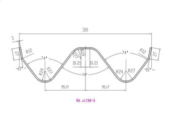 Uốn khuôn / báo chí phanh dụng cụ của công cụ sản xuất hộ lan tôn sóng đường cao tốc