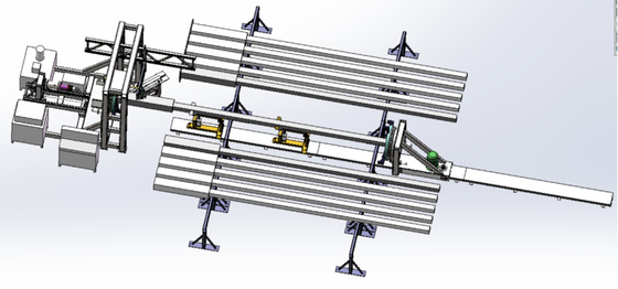 Máy hàn robot Máy cắt khung cửa CNC cho cột ánh sáng
